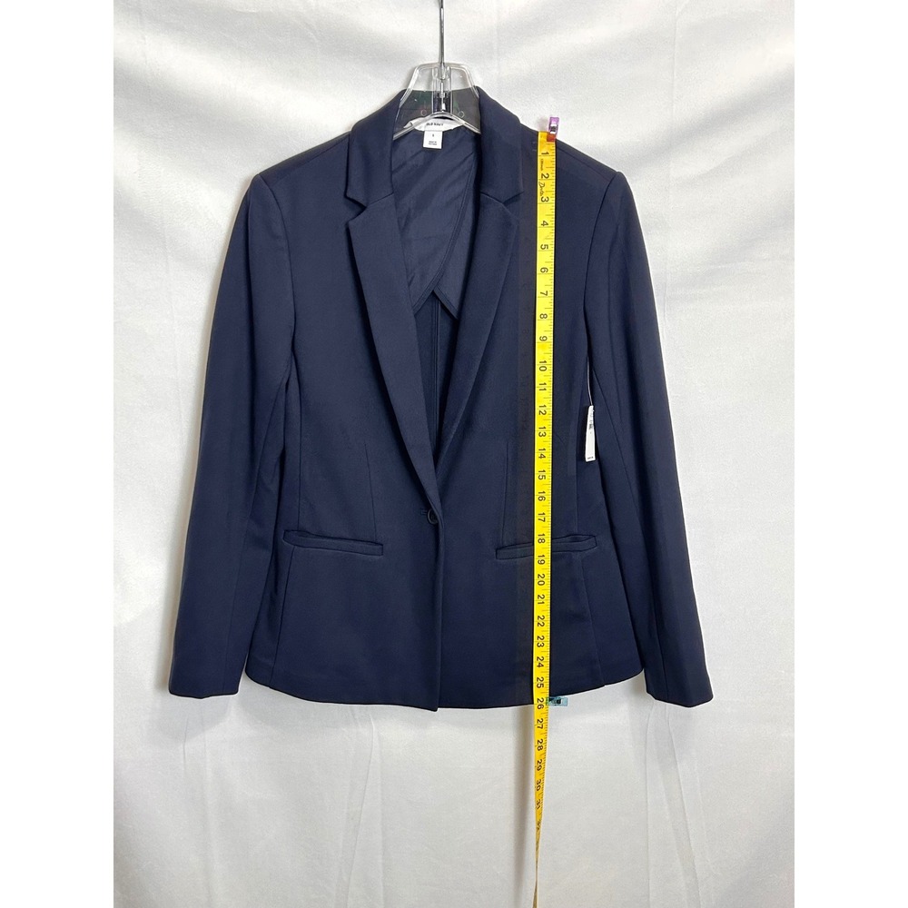 Old Navy Womens Navy Blue Single Button Blazer Jacket Size S NWT - Picture 3 of 12